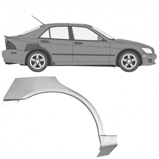 Reparasjonsplate Bakskjerm Lexus IS 200 98-05 Høyre