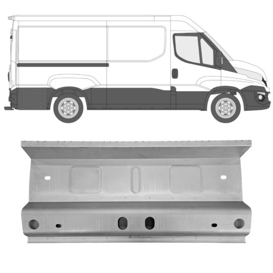 Reparasjonsplate Side Iveco Daily 14-16 Venstre = Høyre