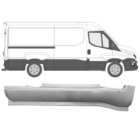 Reparasjonsplate Terskel Foran Iveco Daily 14-16 Høyre