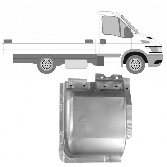 Reparasjonsplate Bakre Hjørne Iveco Daily 2000-2012 Høyre / Pojedyncza kabina