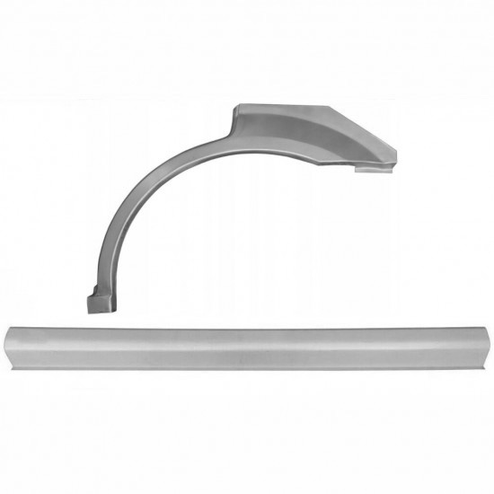 Reparasjonsplate Terskel Med Bakskjerm Kia Sorento 2002-2009 Venstre Sett - Bilde 2