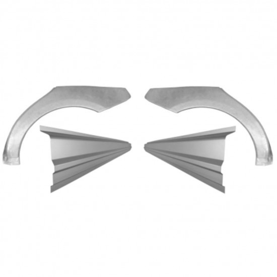 Reparasjonsplate Terskel Med Bakskjerm Mercedes A-Klasse 2004-2012 Sett - Bilde 2