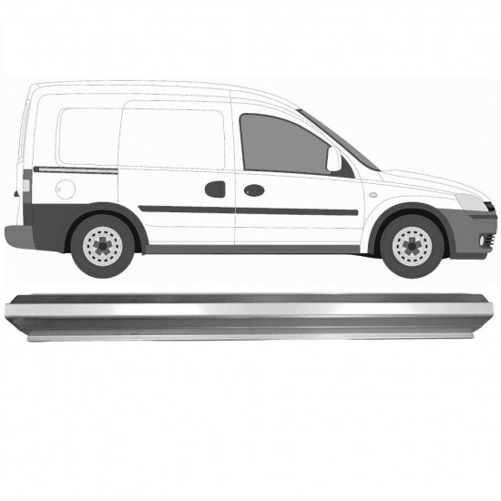 Reparasjonsplate Terskel Opel Combo 2000-2010 Venstre = Høyre