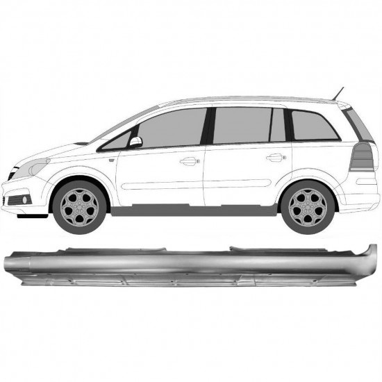 Terskel Opel Zafira B 2005-2012 Venstre
