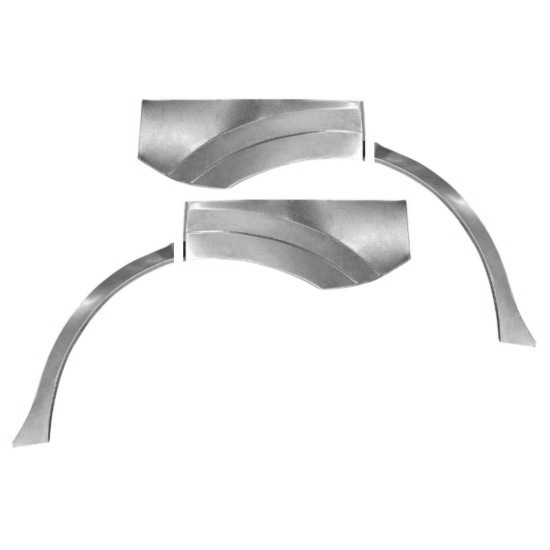 Reparasjonsplate Bakskjerm Mitsubishi Pajero 2006-2021 Venstre/Høyre Sett - Bilde 2