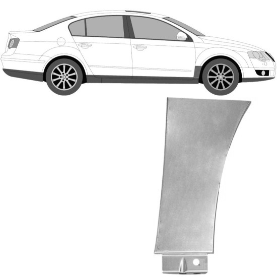 Reparasjonsplate Framskjerm Volkswagen Passat B6 05-10 Høyre