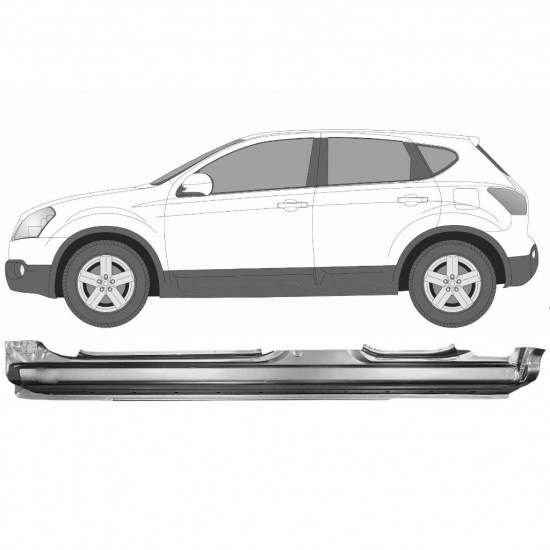 Terskel Nissan Qashqai 2007-2013 Venstre
