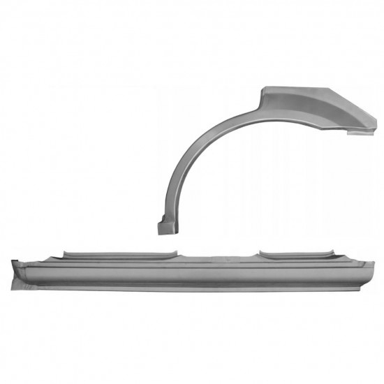 Reparasjonsplate Terskel Med Bakskjerm Kia Sorento 2002-2009 Venstre Sett - Bilde 2