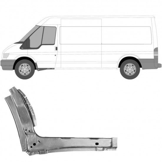 Reparasjonsplate Terskel Indre Ford Transit 00-13 Venstre