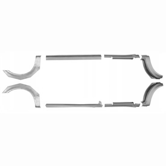 Reparasjonsplate Terskel Med Bakreskjerm Ford Transit 00-13 / MWB Sett - Bilde 2