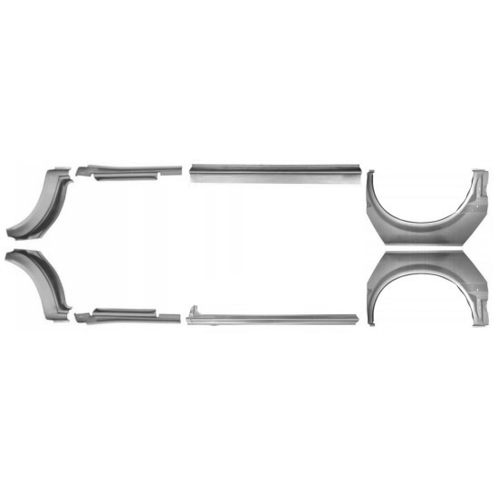 Reparasjonsplate Terskel Med Bakreskjerm Ford Transit 00-13 SWB Sett - Bilde 2