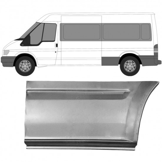 Reparasjonsplate Bakskjerm Ford Transit 00-13 Venstre