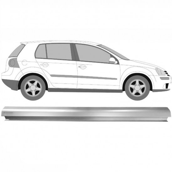 Reparasjonsplate Terskel Volkswagen Golf 5 03-09 Venstre = Høyre