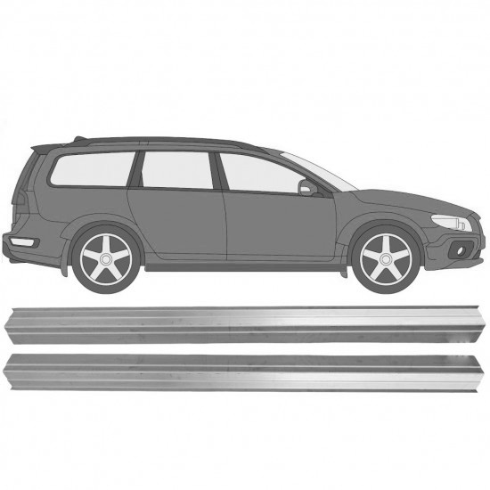 Reparasjonsplate Terskel Volvo XC70 07-16 Venstre = Høyre Sett