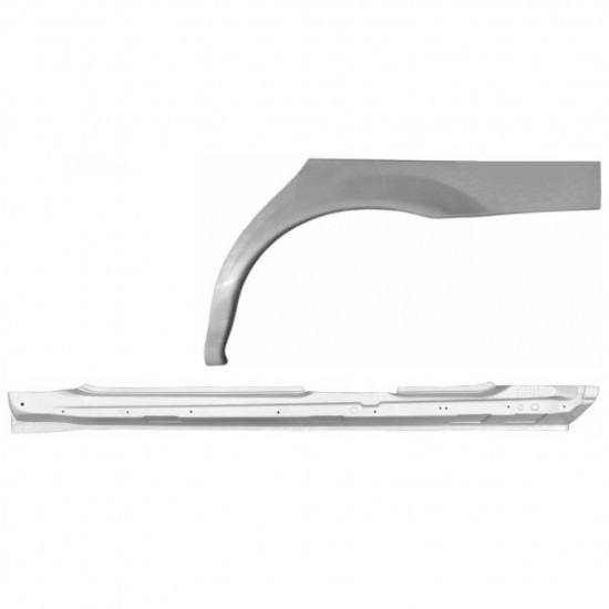 Reparasjonsplate Terskel Med Bakskjerm Jaguar X-Type CF-1 2001-2009 Venstre Sett - Bilde 2