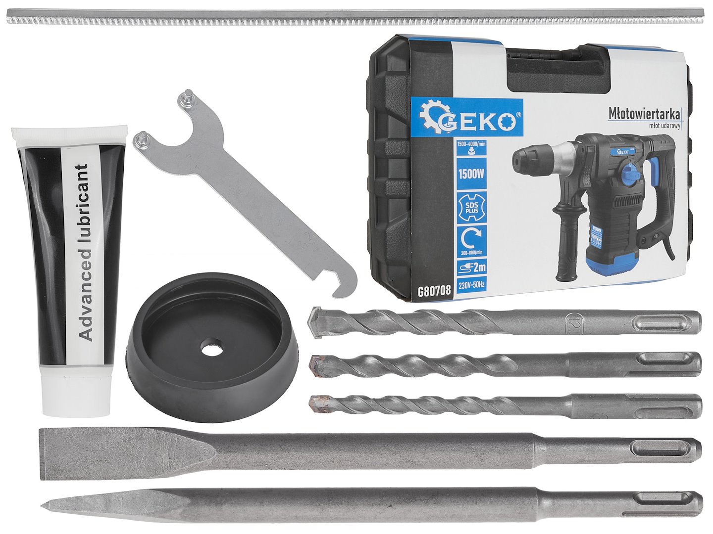 Slagbormaskin - Slagboremaskin 1500W 6J SDS+ /Koffert/ - Bilde 13