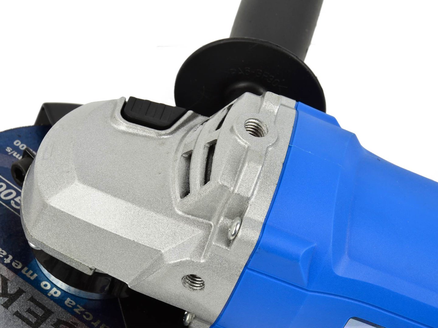 125 mm vinkelsliper med variabel hastighetskontroll, langt håndtak