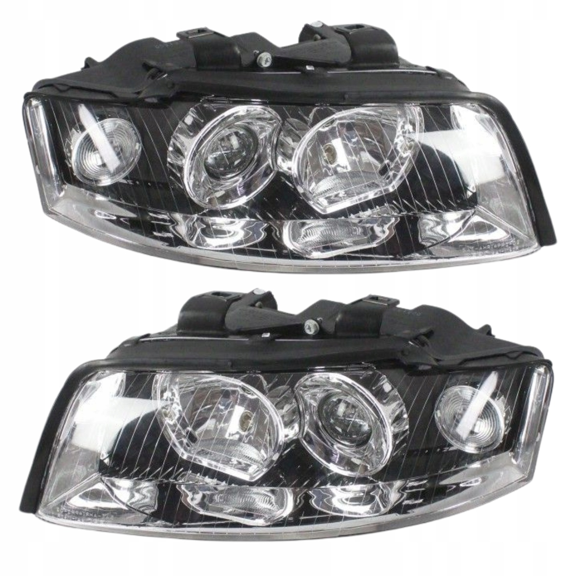 Frontlykter Audi A4 B6 Xenon D1S/H7 Svart 2000–2004 Høyre/Venstre - Bilde 5