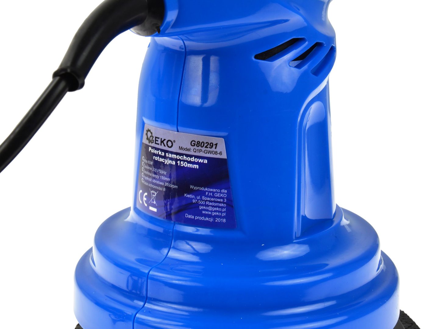 Roterende bilpoleringsmaskin 230V 150mm - Bilde 2