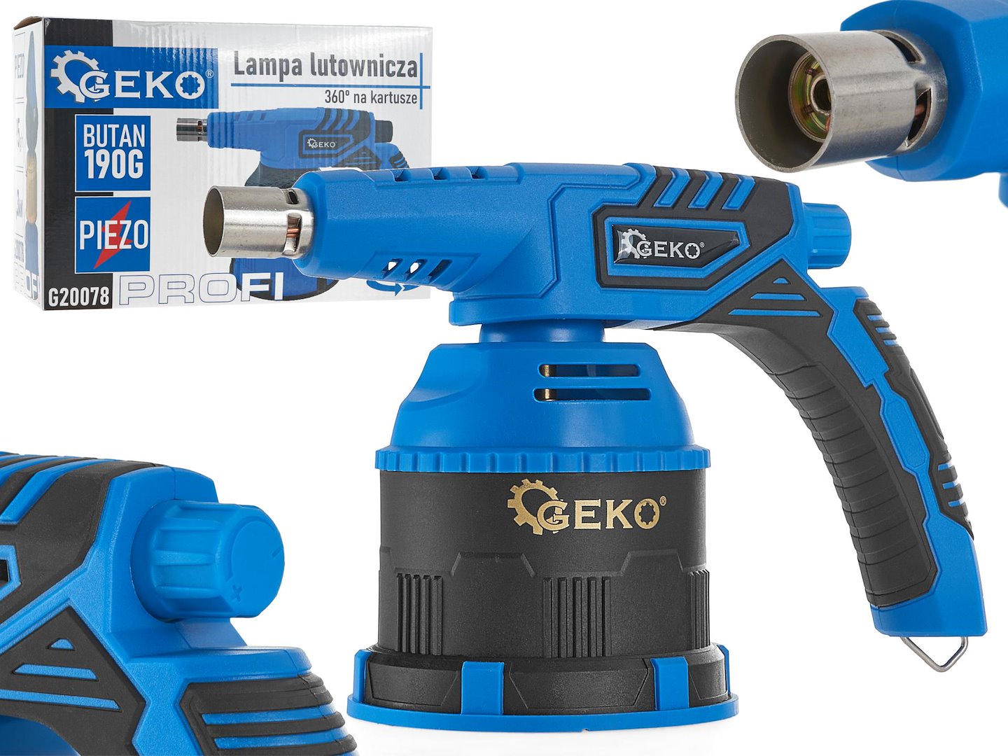 360-Graders Piezo-Blåsebrenner For 190 G Profi-Patroner