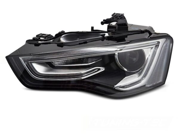 Frontlykter Xenon Lyskaster Svart Venstre Side TYC Audi A5 12-16