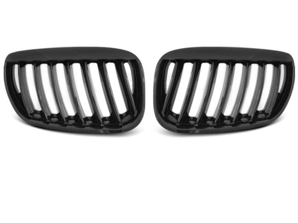 Grill blank svart BMW X5 E53 04-06