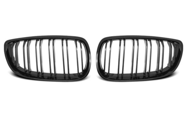 Grill blank svart Double BAR Sport Look BMW E92/e93 07-10 C/C