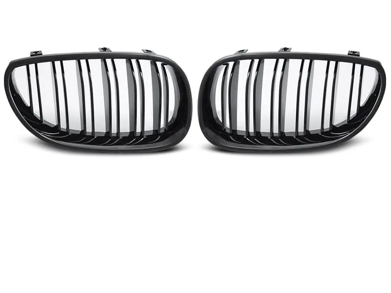 Grill BMW 5 E60/E61 03-10 Sport Glossy Black - Bilde 2