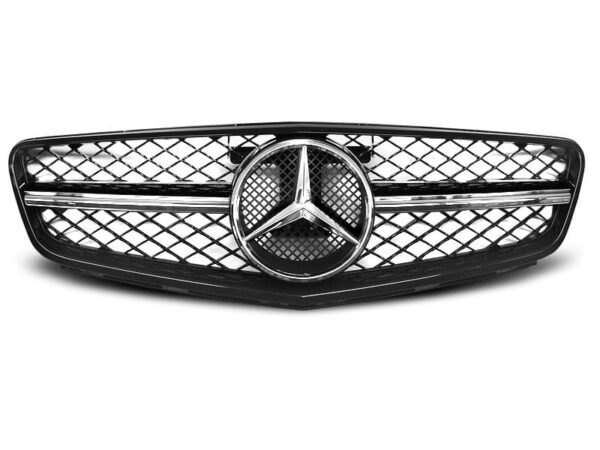 Grill Sport Blank Sort Krom Mercedes W204 07-14