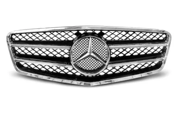 Grill Sport Sort Krom Mercedes W212 09-13