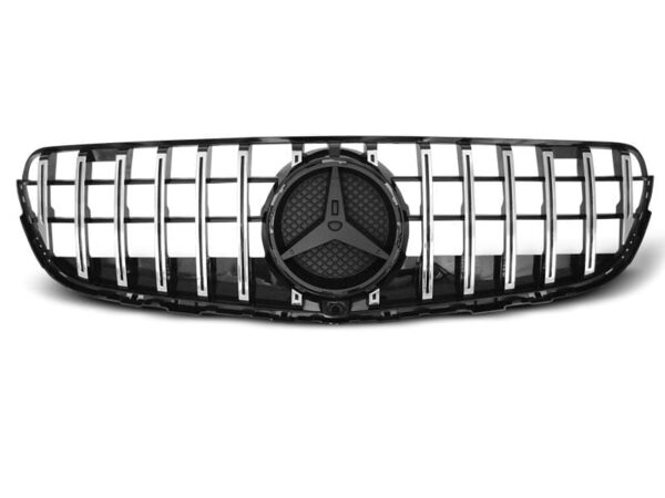 Grill Sport Blank Sort Krom Mercedes GLC W253 15-18