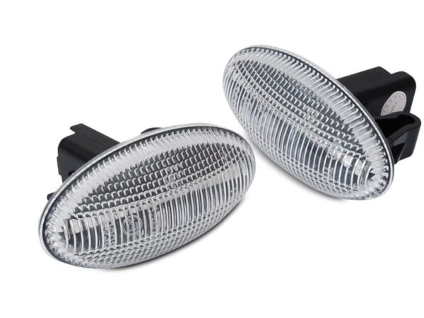 Blinklys Hvit LED SEQ Peugeot 107 206 307 Citroen C1 C2 C3 C4