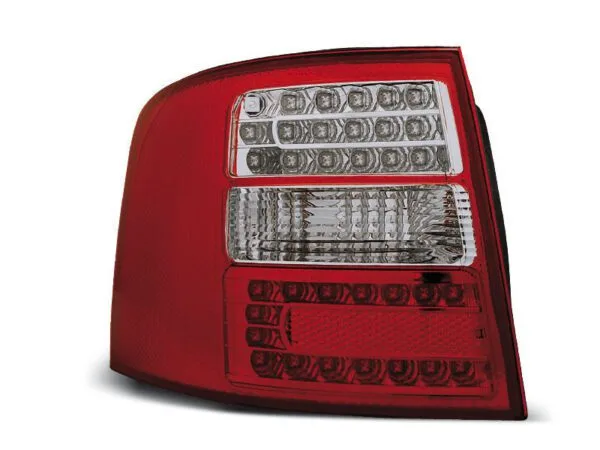 Baklykter LED RØD Hvit Audi A6 05.97-05.04 Avant