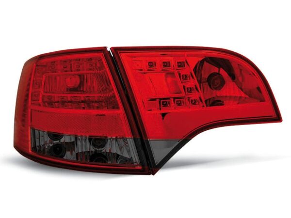Baklykter LED RØD Smoke Audi A4 B7 11.04-03.08 Avant