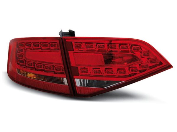Baklykter LED RØD Hvit Audi A4 B8 08-11 Sedan