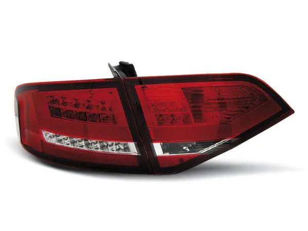 Baklykter LED RØD Hvit Audi A4 B8 08-11 Sedan
