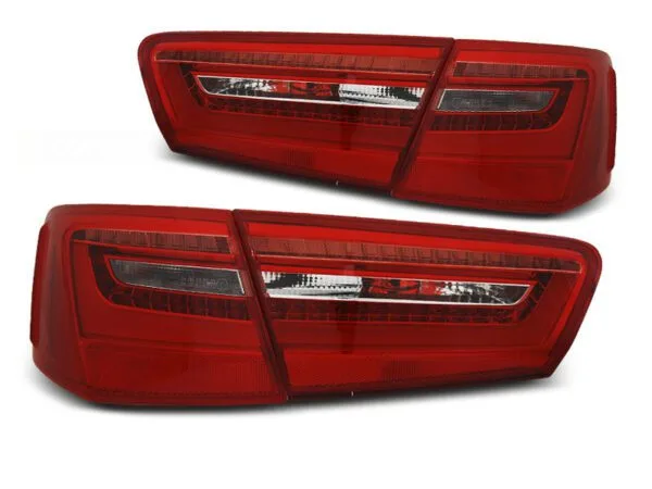 Baklykter LED RØD Hvit Audi A6 C7 11-10.14