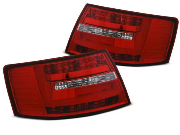 Baklykter LED BAR RØD Whie Audi A6 C6 Sedan 04.04-08 6-pins