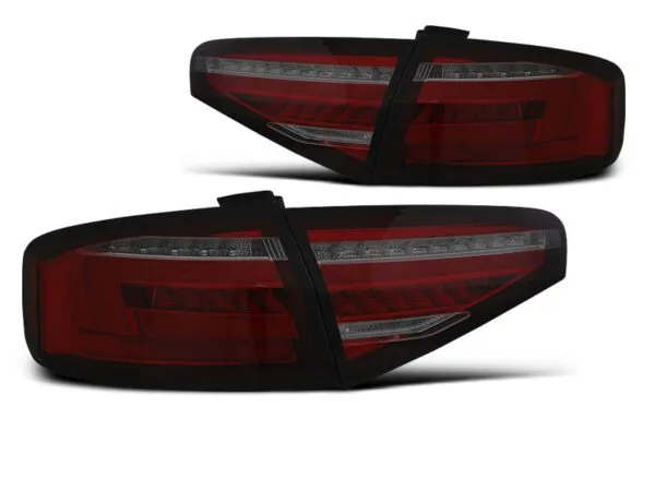 Baklykter LED BAR RØD Smoke SEQ Audi A4 B8 12-15 Sedan OEM pære