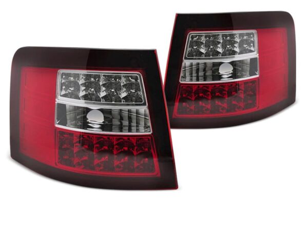Baklykter LED RØD Hvit Audi A6 05.97-05.04 Avant