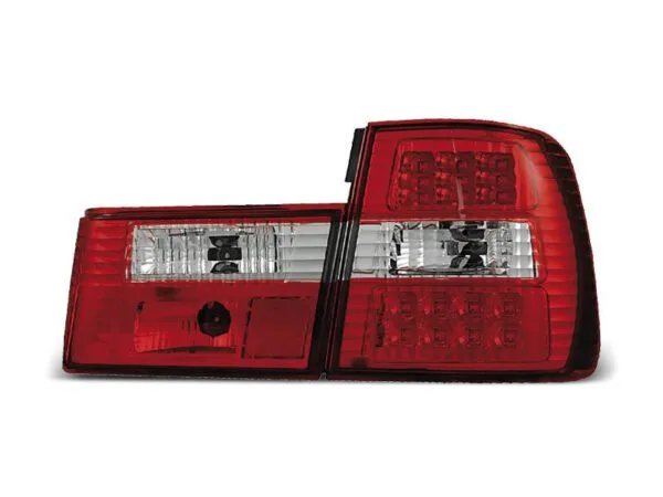 Baklykter LED RØD Hvit BMW E34 02.88-12.95 Sedan