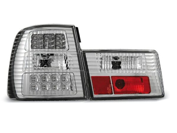 Baklykter LED Krom BMW E34 02.88-12.95 Sedan