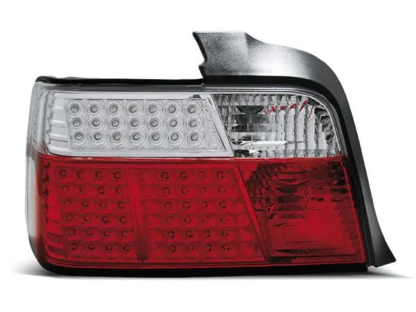 Baklykter LED RØD Hvit BMW E36 12.90-08.99 Sedan