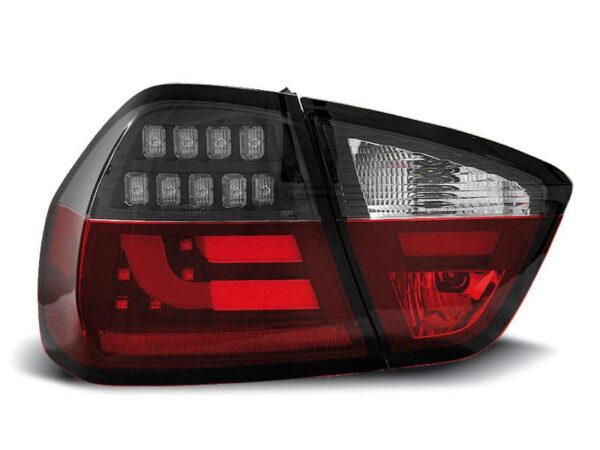 Baklykter LED BAR RØD Hvit Svart BMW E90 03.05-08.08