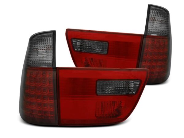 Baklykter LED RØD Smoke BMW X5 E53 09.99-06
