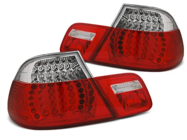 Baklykter LED RØD Hvit SEQ BMW E46 04.99-03.03 Coupe