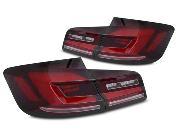 Baklykter LED BAR SEQ RED Smoke BMW F10 10-16