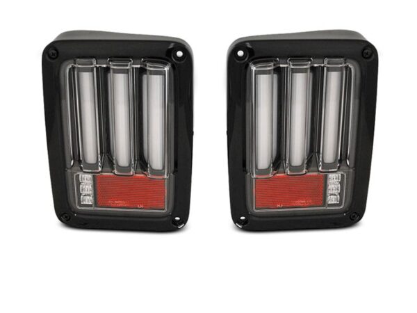 Baklykter Chrysler Jeep Wrangler JK 07-18 LED BAR Sort