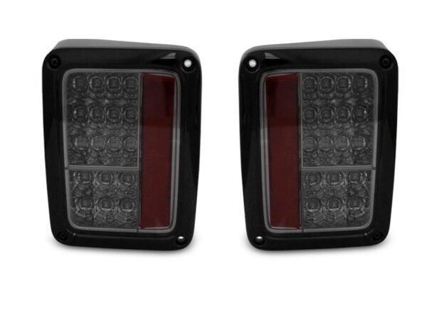 Baklykter Chrysler Jeep Wrangler JK 07-18 LED Smoke