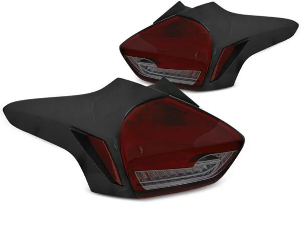 Baklykter Ford Focus 3 15-18 Hatchback RØD Smoke SEQ LED